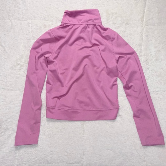 Girls 90 Degree by Reflex Pink Long Sleeve 1/4 Zip Top Sz Sm (7/8) - Picture 2 of 2